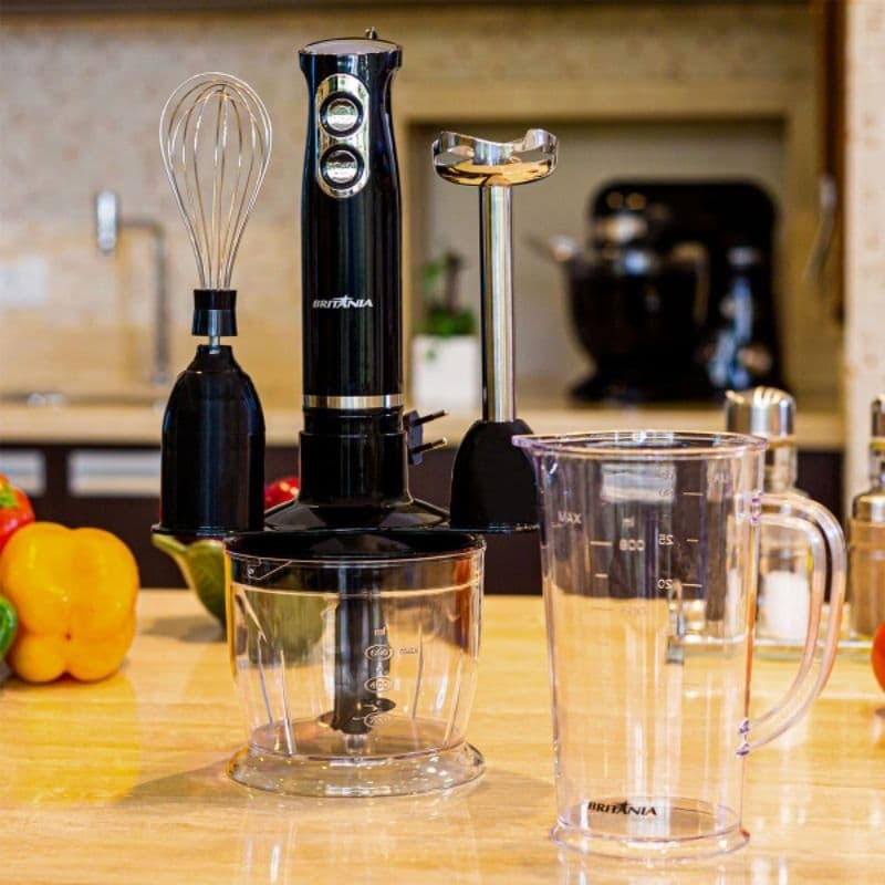 Mixer Britânia Turbo 3 em 1 Preto 500W