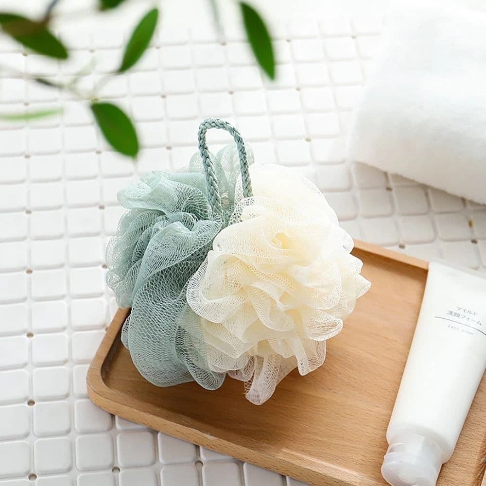 Esponja Bucha De Banho Bicolor De Nylon Macia Alta Qualidade