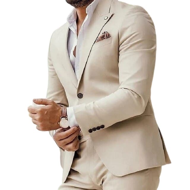 Terno Masculino slim fit - Para casamento de Qualidade barato noivo 15 anos Formatura