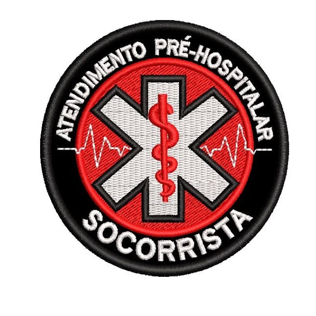 Patch Bordado - APH Socorrista Atendimento Resgate