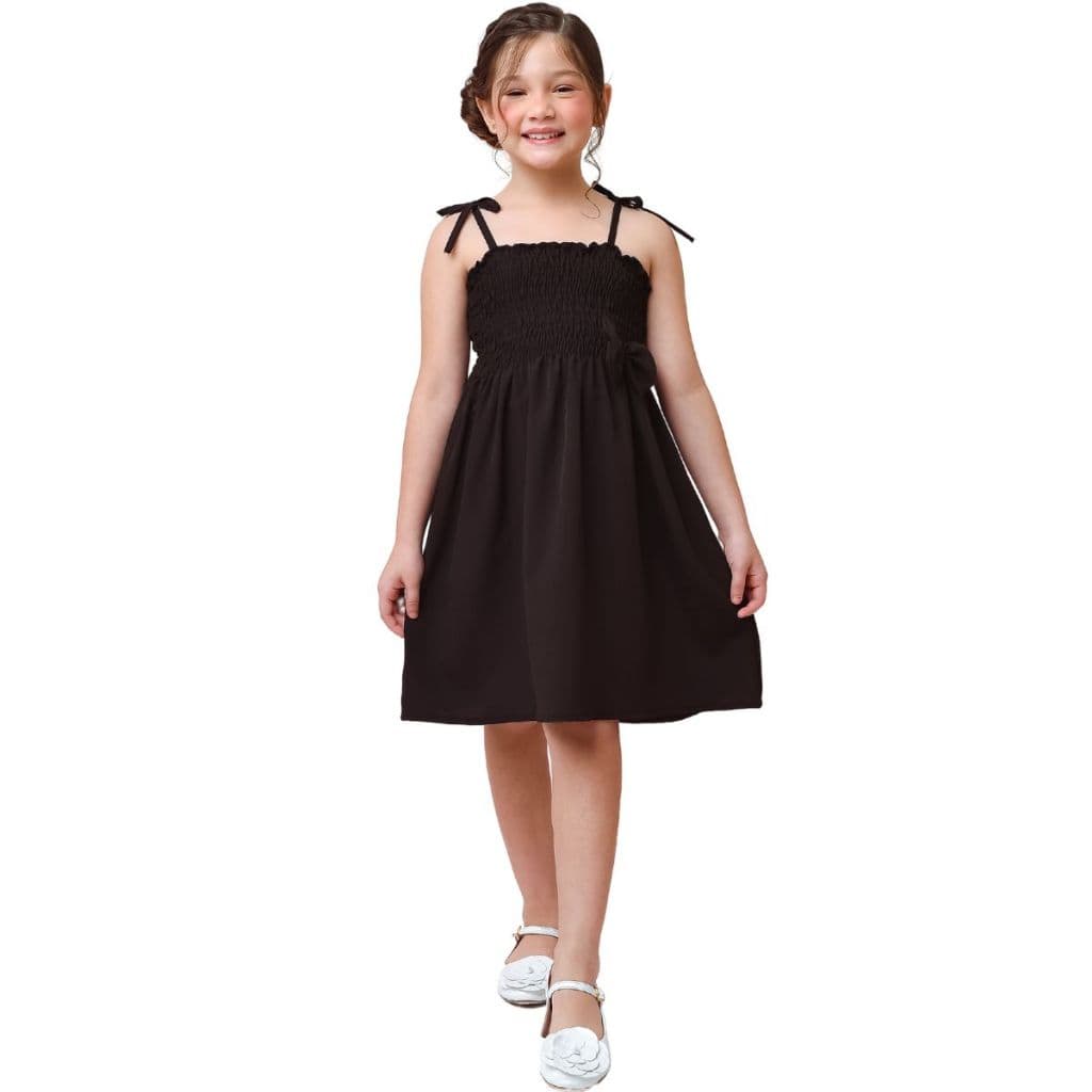 Vestido infantil menina cor Preto alcinha modelo ciganinha