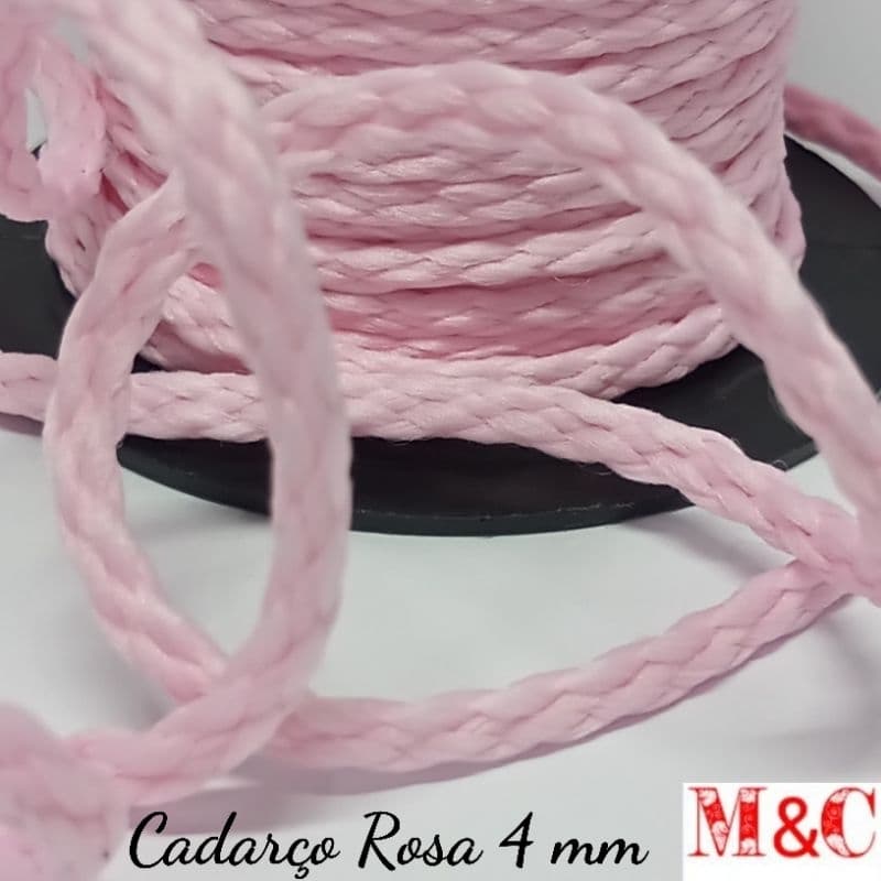 Cadarço Rosa Bebe 0,4mm  prat1/4 cx19