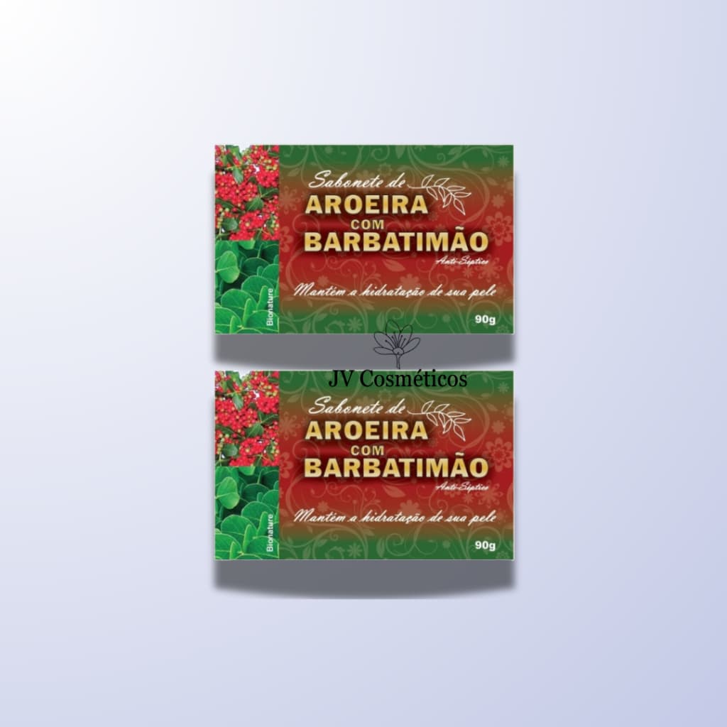 2 UN Sabonete Barra de Aroeira com Barbatimão 90g - Bionature