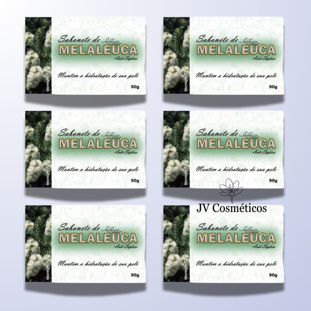 6 UN Sabonete Barra de Melaleuca 90g - Bionature