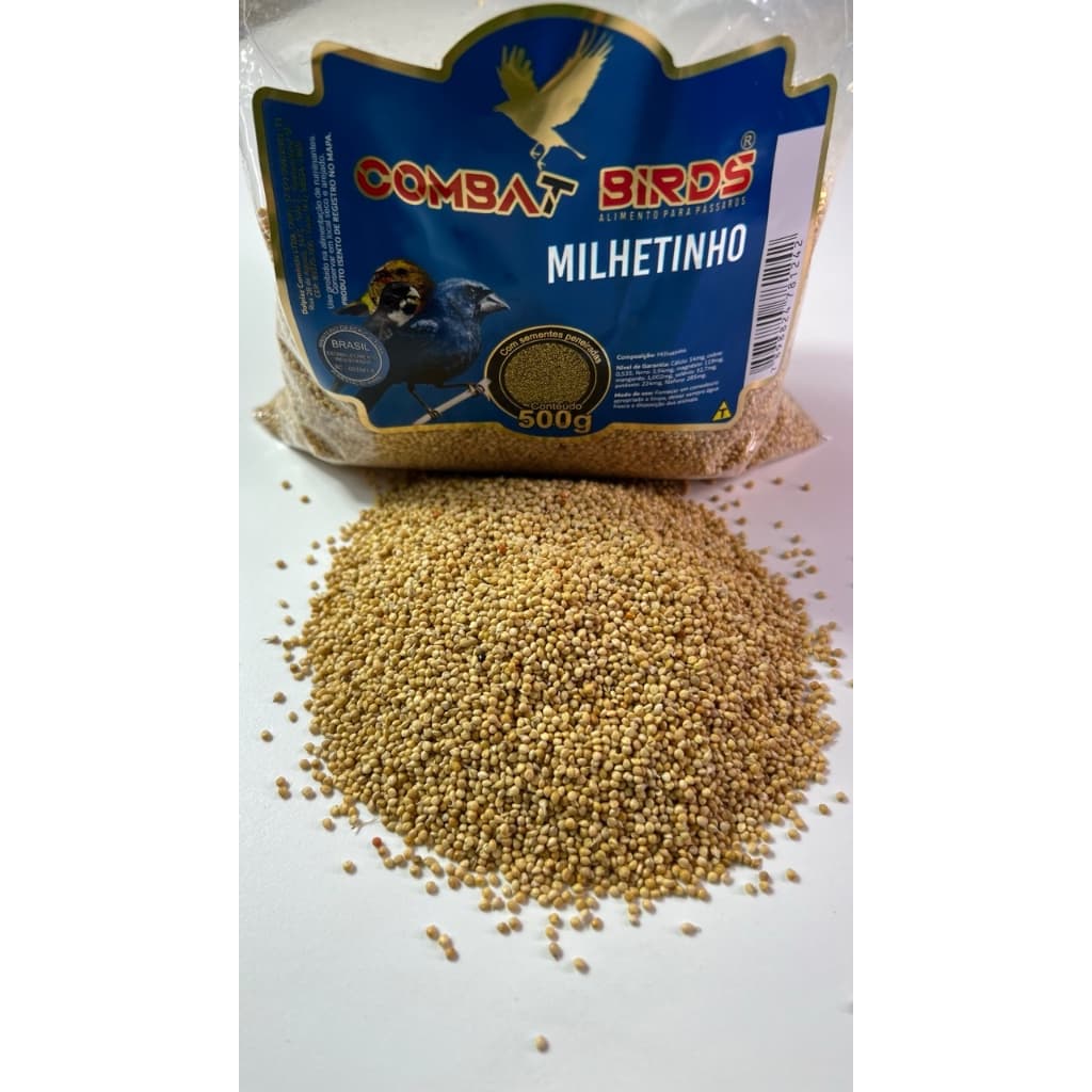MILHETINHO COM SEMENTES PENEIRADAS - ALIMENTO PARA PÁSSAROS
