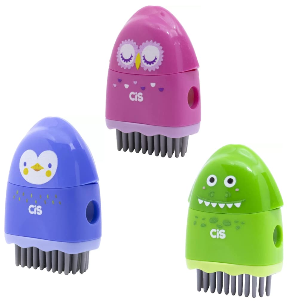 Apontador e Borracha Criatic 3 em 1 Cis