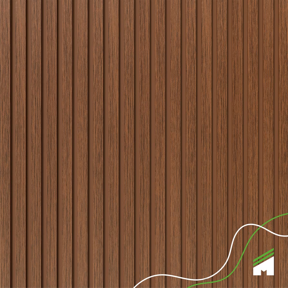 Painel Ripado EVA Laminado Autocolante 10cm Madeto Madeira 2,5 Metros