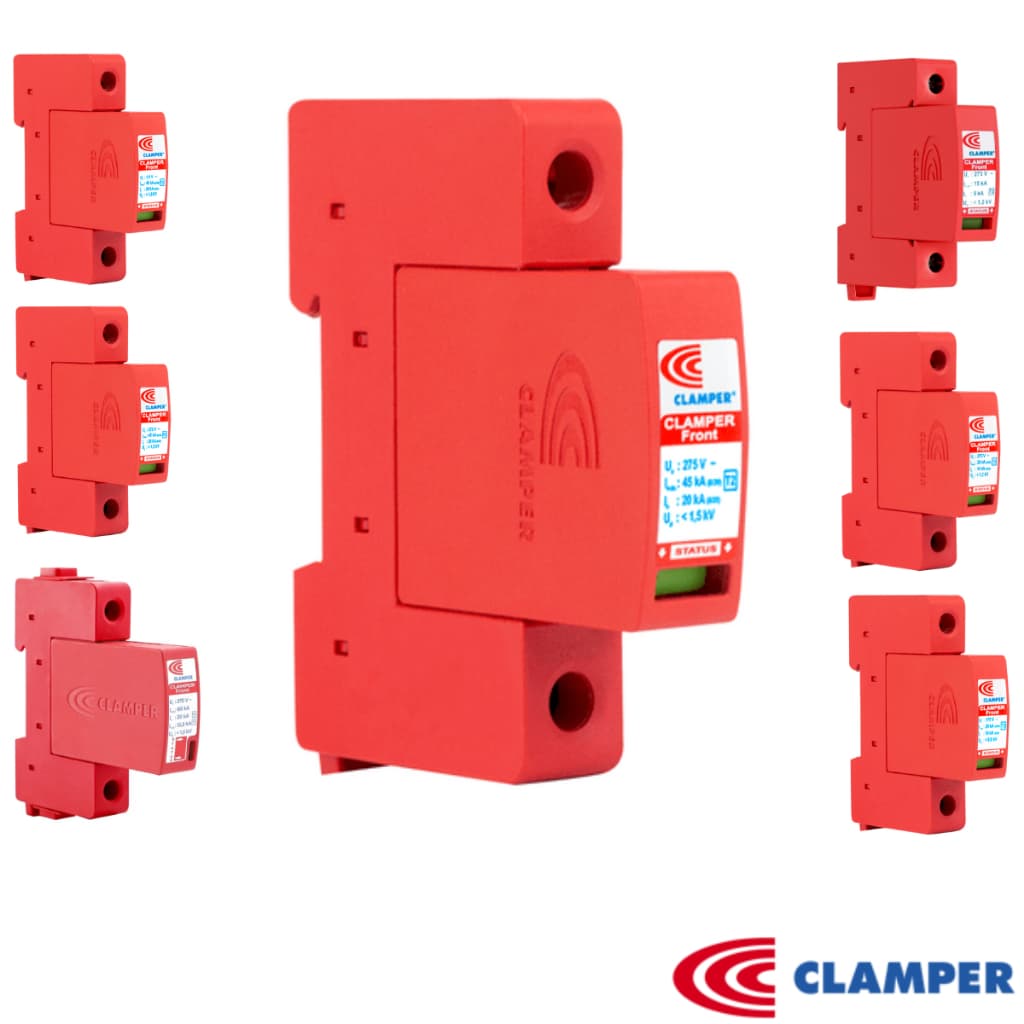 Protetor Surto DPS FRONT Anti Raio Vcl 175v a 275V - 15ka, 20ka, 45Ka e 60ka Clamper