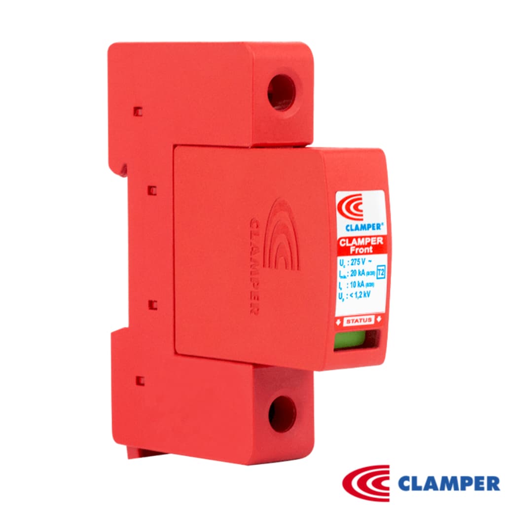 Kit 2x Protetor Surto DPS Clamper FRONT Anti Raio Vcl 275V 20Ka
