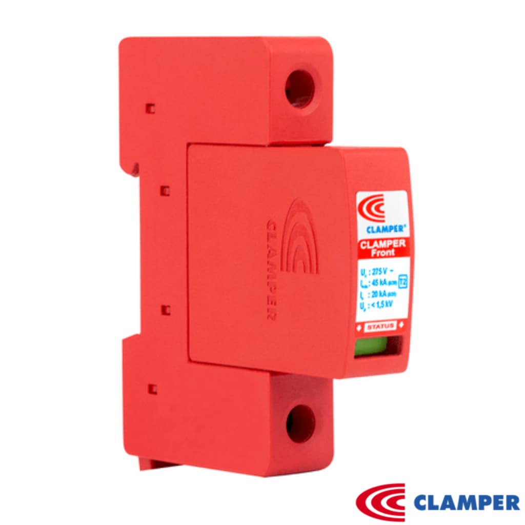 Protetor Surto DPS Clamper FRONT Anti Raio Vcl 275V 45Ka