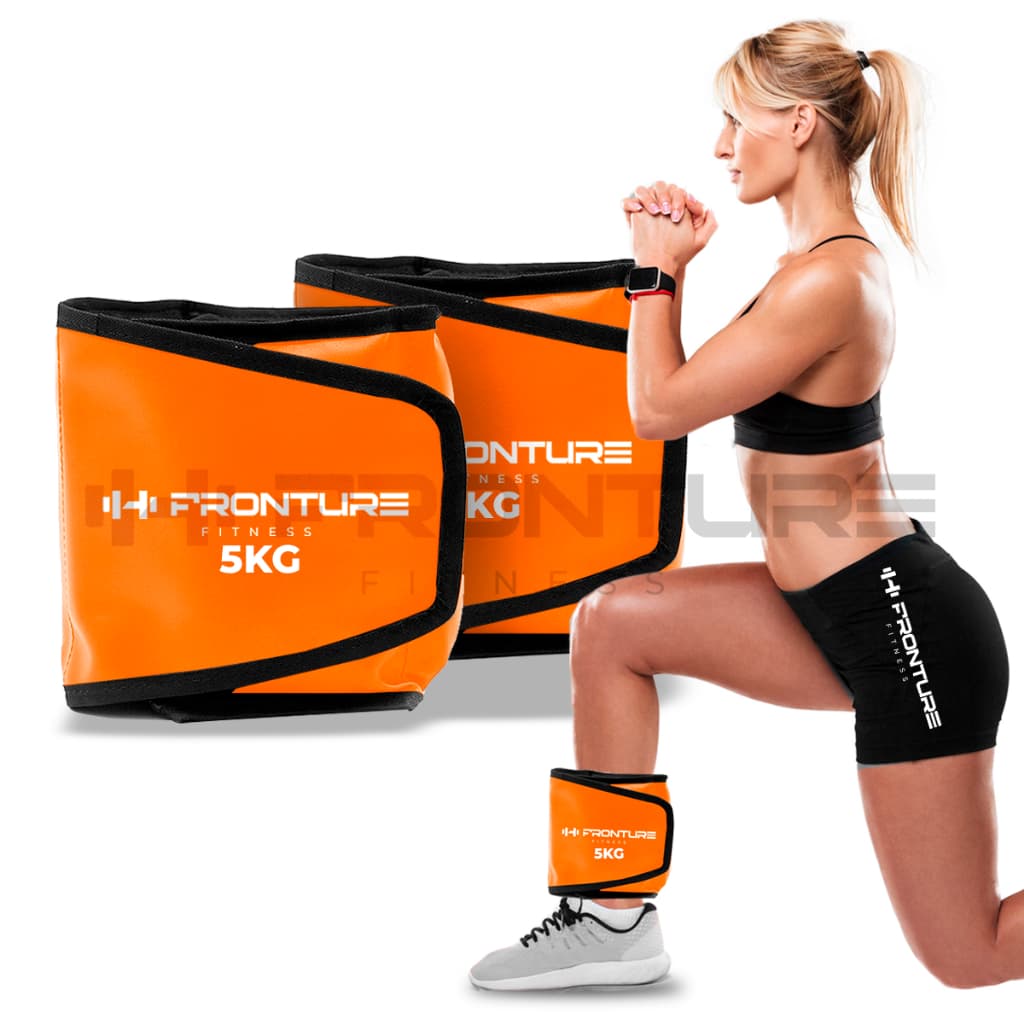 Caneleira de Peso Tornozeleira Par Laranja Profissional Academia Musculaçao Ginastica Exercicios