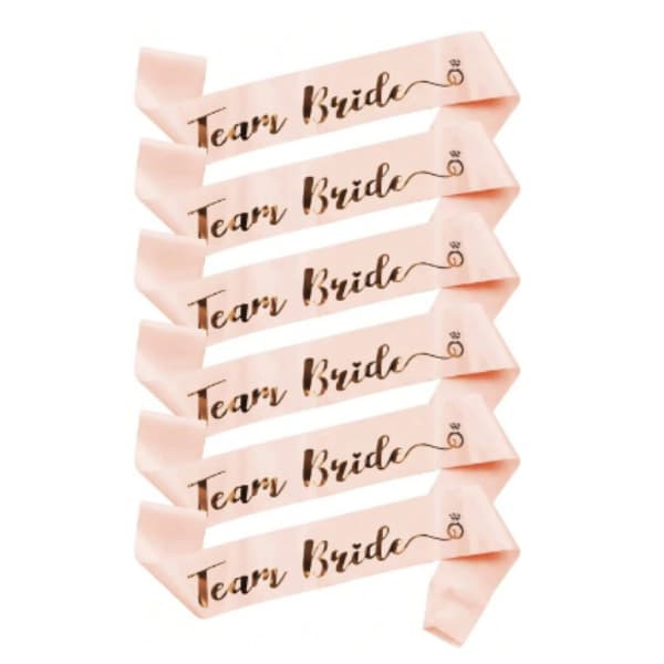 Kit Faixas Despedida De Solteira Team Bride Madrinhas Amigas da Noiva Time da Noiva