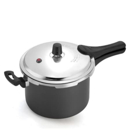 Panela de Pressão 7 Litros Preta Fechamento Externo ASJ