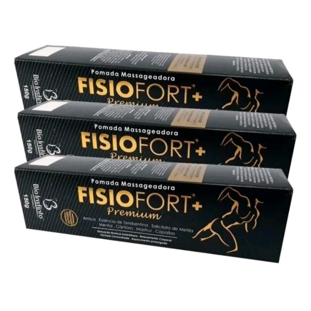 Pomada Fisiofort+ Premium 150g - 3 unidades