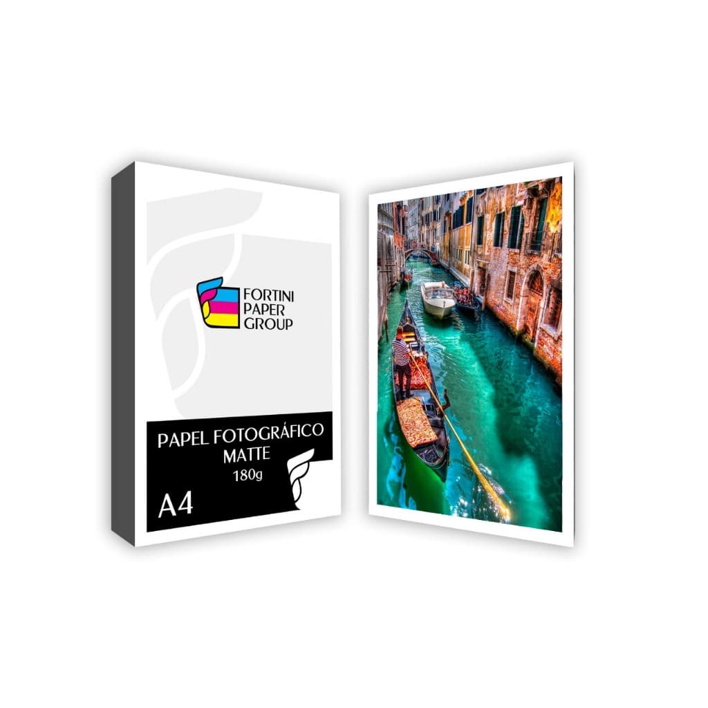 400 folhas Papel Fotográfico 180g Matte Fosco Premium Line A prova d'água p/ impressão jato de tinta