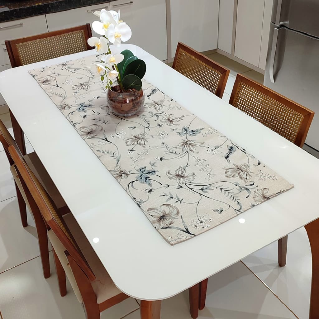 Caminho Trilho de Mesa Decorativo Linhão 1,05m x 0,45m Decoração