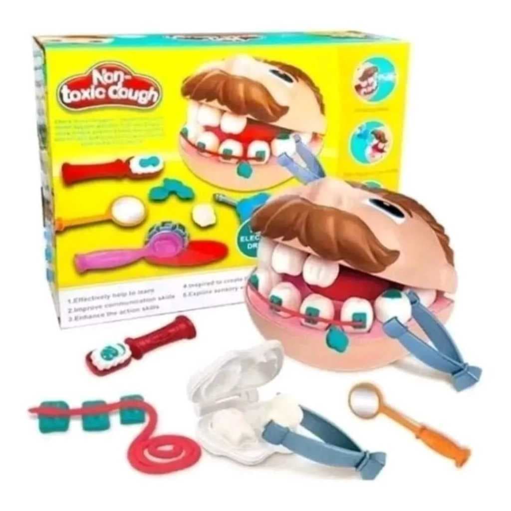 Massinha kit play Completo brincando de dentista envio rapido