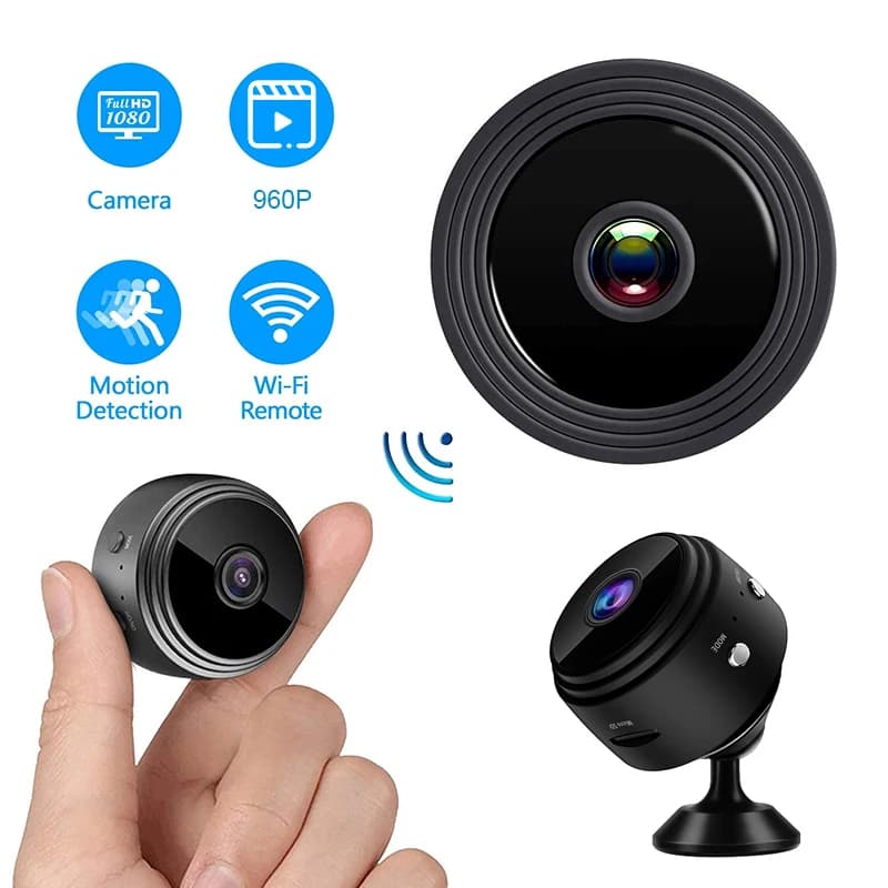 Mini Câmera de Vigilância Interna, A9, 960p HD, Sem Fio, WiFi, Sem Visão Noturna, Segurança, IP