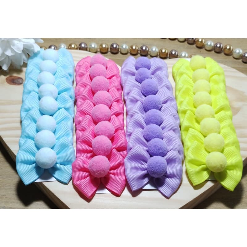 Leve 40 e pague 32 Laços Pet Pompom Lacinho para Cachorro Banho e Tosa