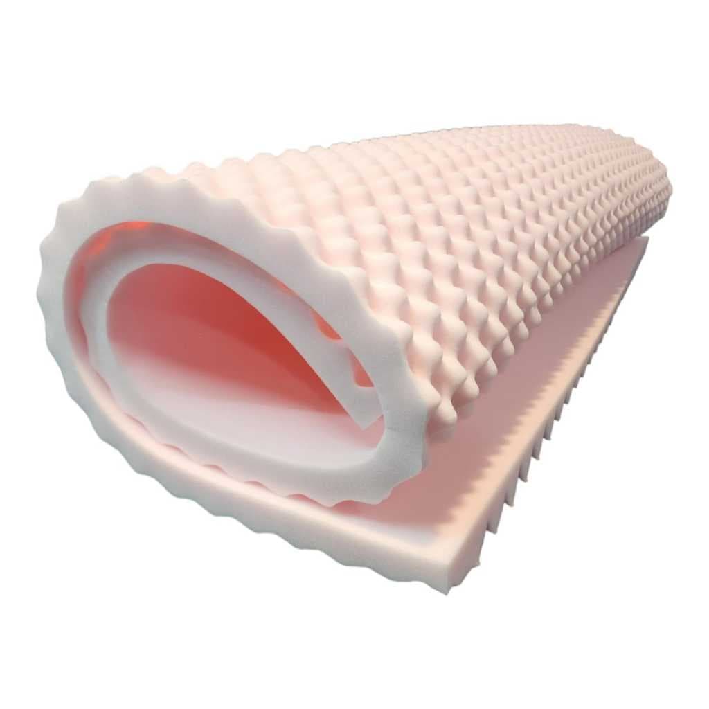 Colchão Casca De Ovo Solteiro D33 Anti-escaras Caixa De Ovo Ortopédico Hospitalar Efeito Massageador
