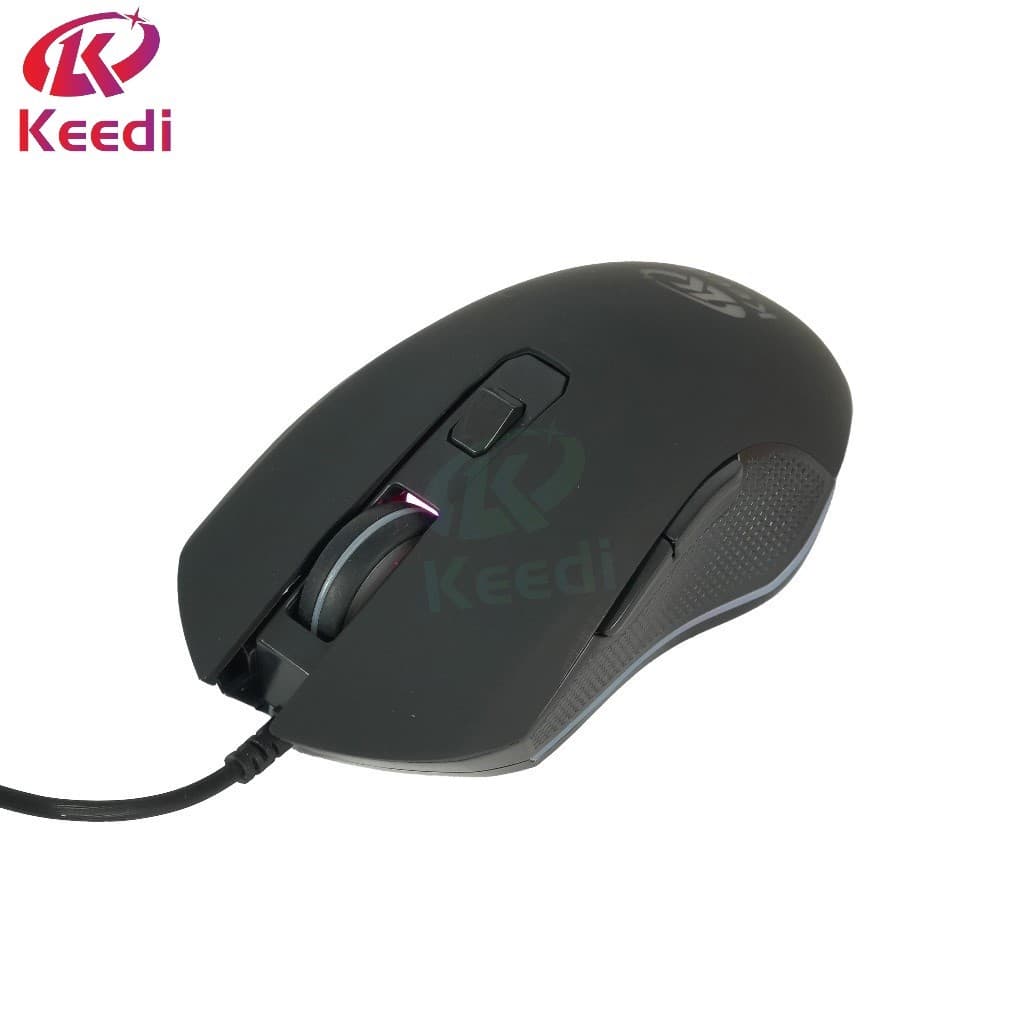Mouse Gamer RGB 6 Teclas oferece 4 níveis de DPI Keedi MOU904