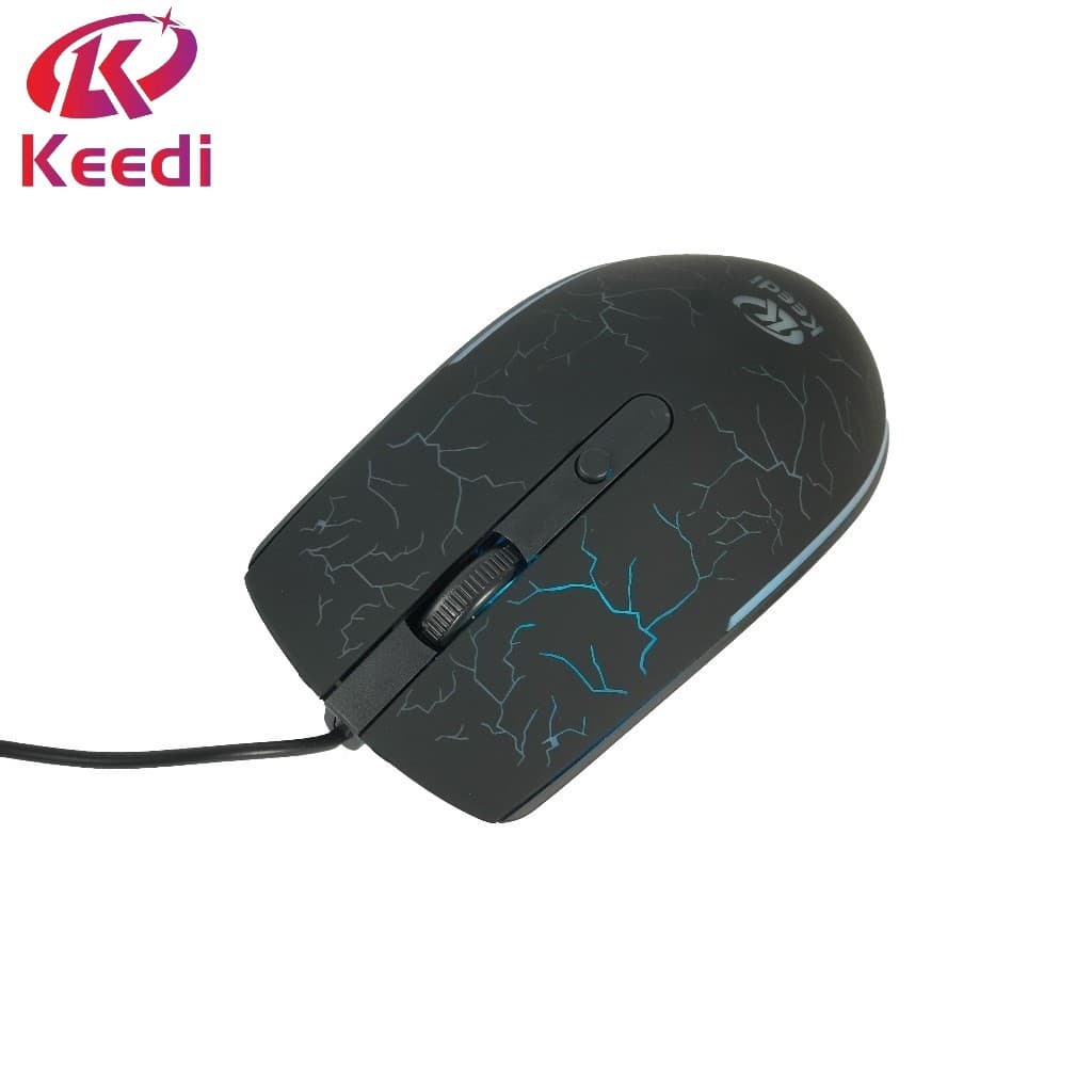 Mouse Gamer Ergonômico LED RGB Com fio 1.35M Keedi MOU907