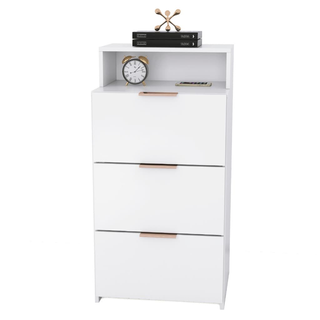 Mesa De Cabeceira Aparador Escritório Multiuso Com Prateleira