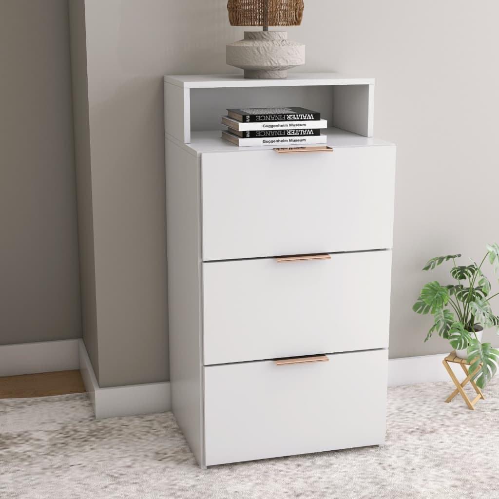 Gaveteiro De Cabeceira Home Office Com Nicho