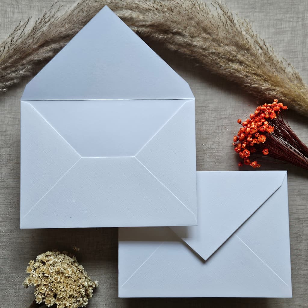 Envelope para Convite 22x16 - Papel Telado - Bico Horizontal modelo 560