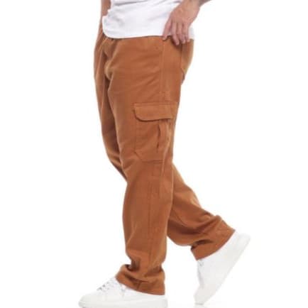 Calça Cargo Masculina Cintura Elastica e Cordão Ajustavel Skateboard Unissex Várias Cores