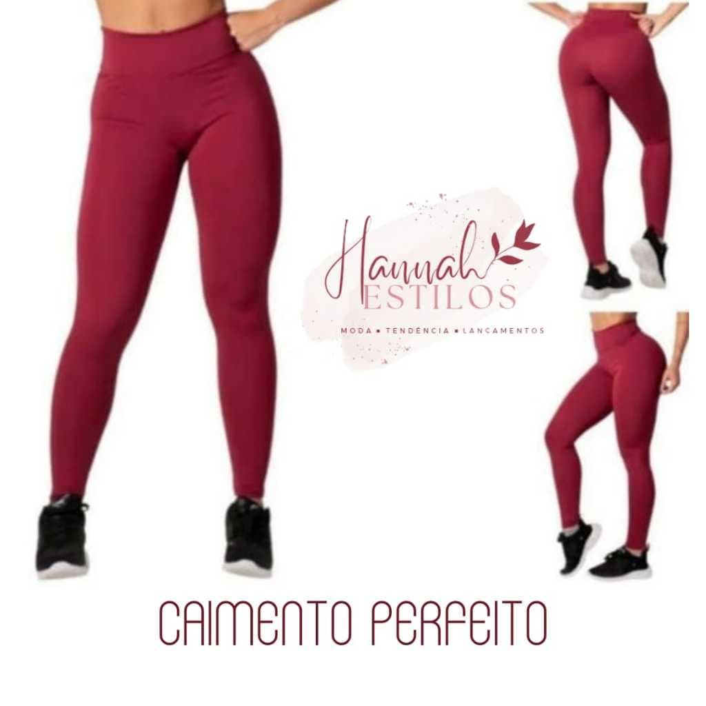 Calça Legging Fitness Feminina Zero Transparencia Cintura Alta Suplex Coloridas Academia ou Dia Dia