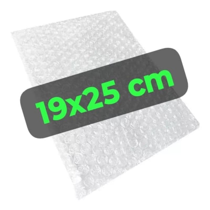 Saco Bolha 19x25 cm, 100 unidades, 50 micras, Excelente Qualidade e Envio Imediato.