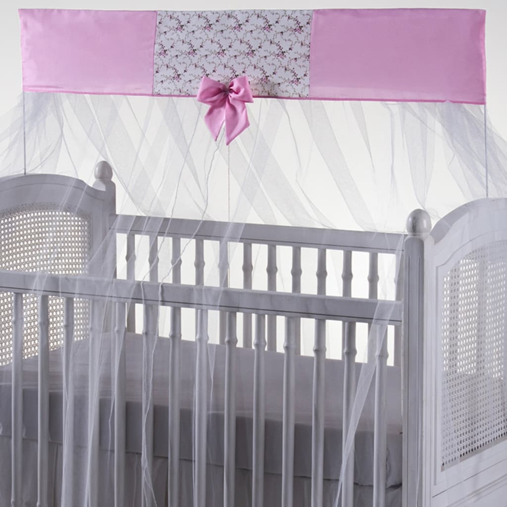 Mosquiteiro para berço americano mosqueteiro de bebê com bando estampado
