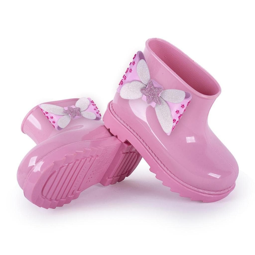 Galocha Infantil Baby Menina Laço Macia Emborrachado Antiderrapante Volta as Aulas Escolar Mar&Cor