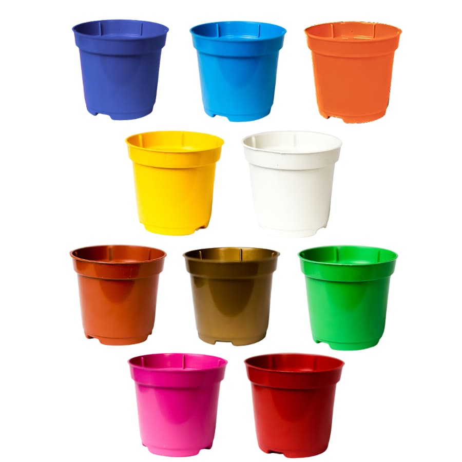 KIT até 50 Mini-Vasos Pote 6 Colorido Para Plantas E Suculentas 80ml