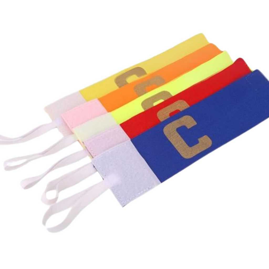 Braçadeira de Capitão Futebol Futsal Volei Handebol cor Azul Vermelho Ou Amarelo uso Quadra e Areia