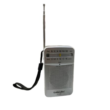 Mini Rádio Portátil Bandas AM e FM Recarregavel GT-50R