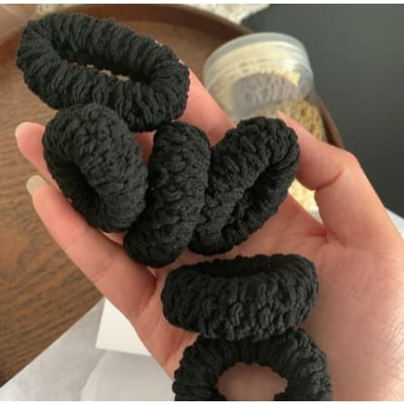 Kit 6/12/24/48 Unidades Amarrador De Cabelo Grosso Prendedor Super Resistente Rabico Colorido/Preto