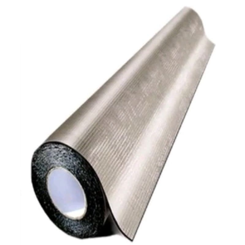 Manta Asfáltica 45cm X 10m Auto Adesiva Aluminizada Fita Veda Tudo