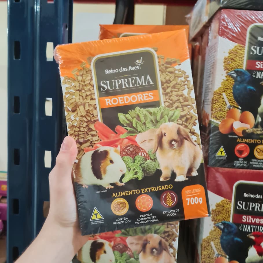 Ração Porquinho Da Índia Suprema Extrusada 700g - Reino Das Aves