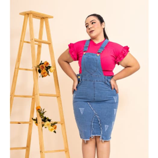 Jardineira luxo    PLUS Size  SUPER  Promoção LUXO