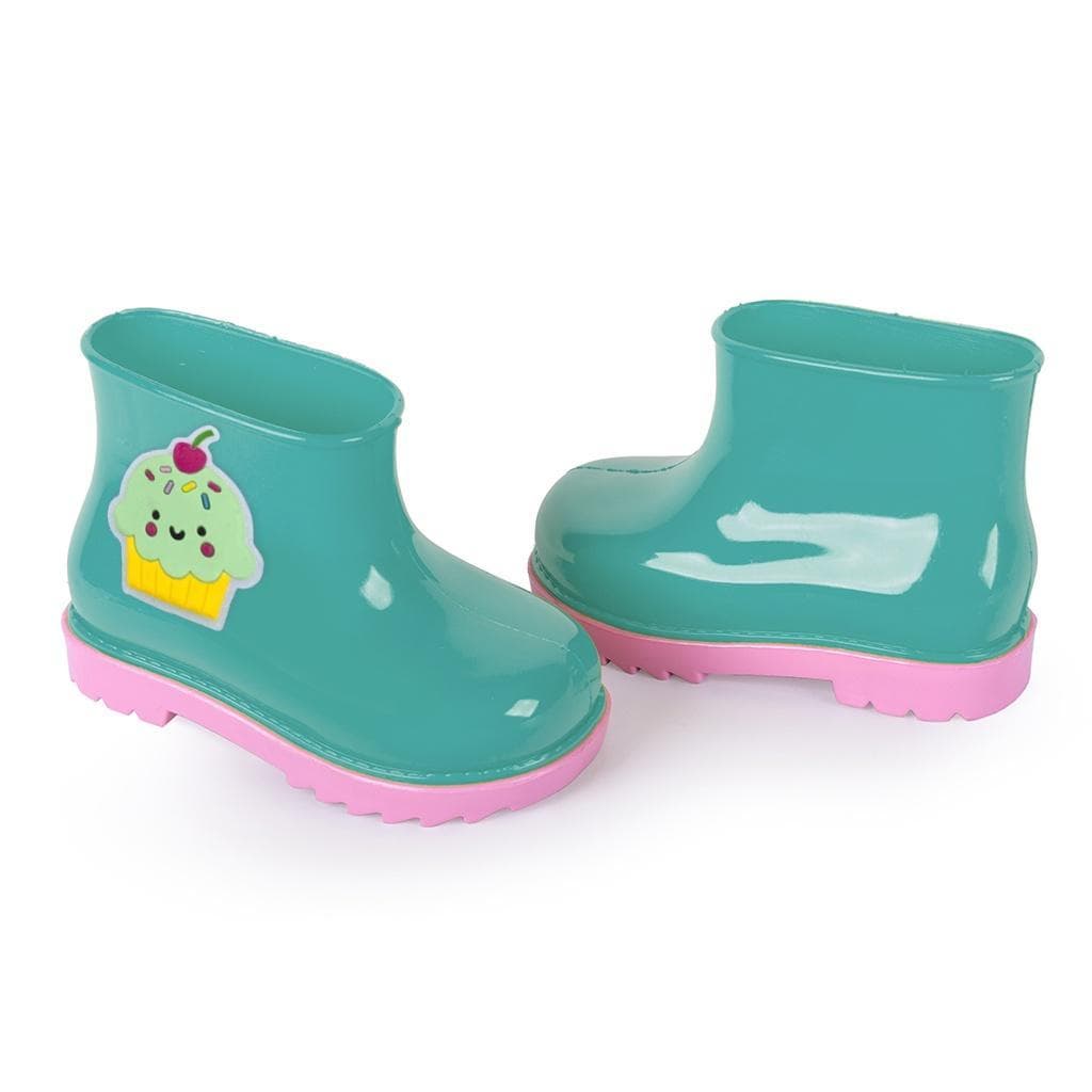 Galocha Infantil Baby Menina Cupcake Doces Divertidos Emborrachado Volta as Aulas Escolar Mar&Cor
