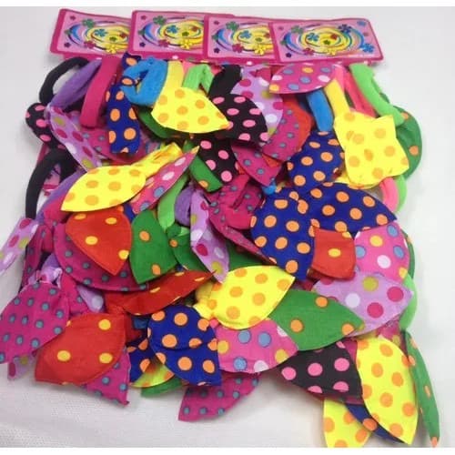 Z.W BIJOUX - Kit 96 Rabicó Pra Cabelo Meia De Seda Com Enfeite Atacado orelhas de coelho