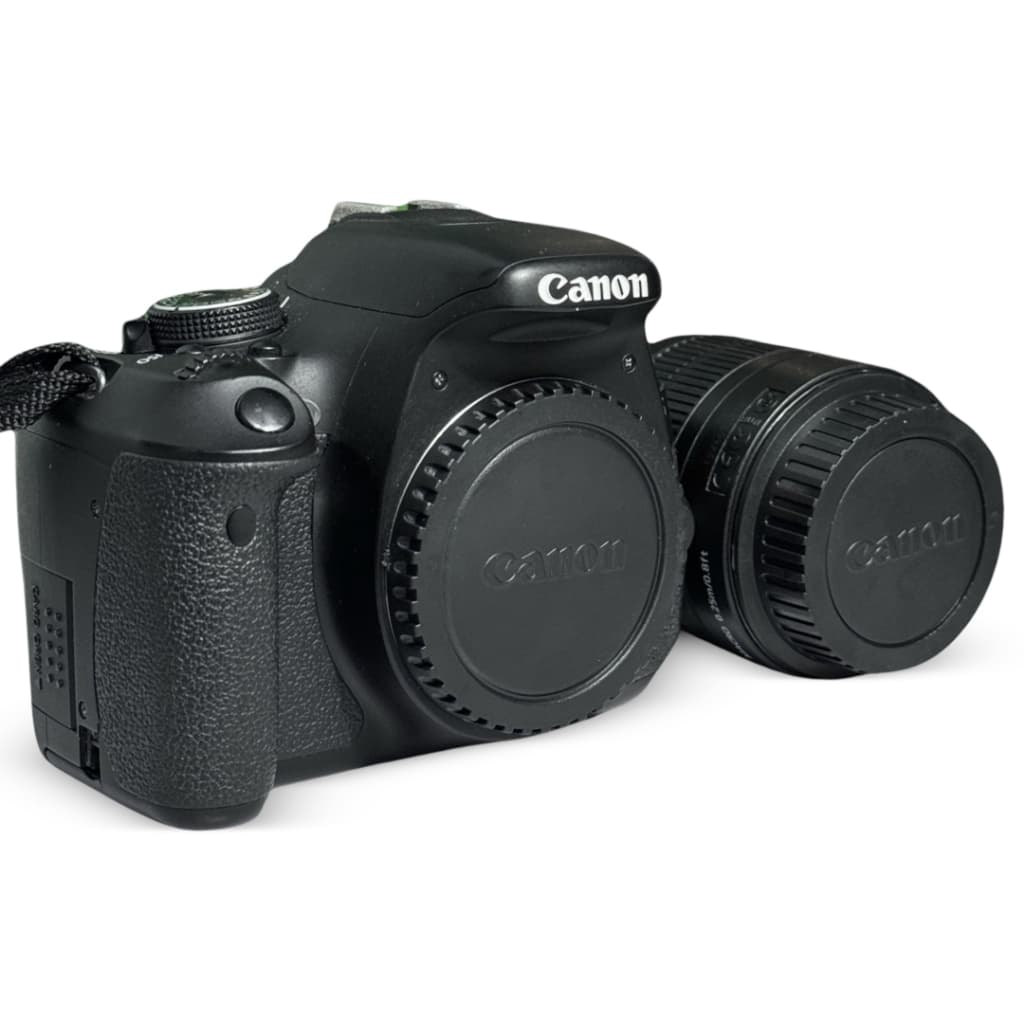 Kit Tampinha traseira Lente Canon e Tampa proteção corpo Câmera Rebel EOS DSLR EF EF-s