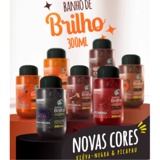 Banho de brilho 300ml - Kamaleão Color