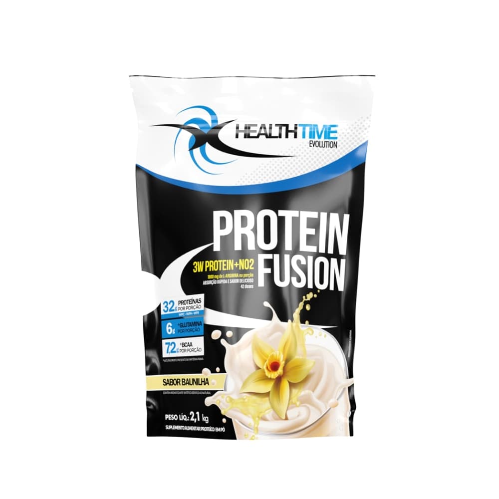 3W FUSION WHEY PROTEIN HEALTH TIME - REFIL 2,1 kg (32g DE PROTEÍNA POR PORÇÃO)
