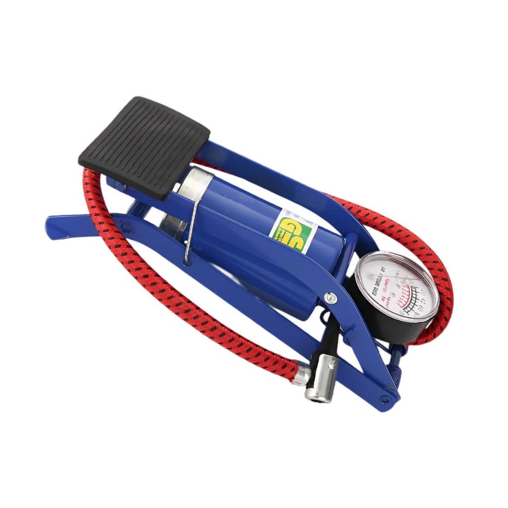 Bomba De Ar Com Pedal Alta Pressão Para Encher Pneus Bike Bicicleta Bola Colchão ETC