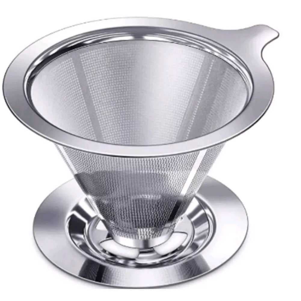 Filtro De Café Coador Inox Grande Reutilizável