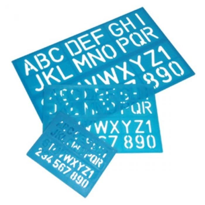 REGUA VAZADO ALFABETICO BUDEPLAST 3 TAMANHO C/NORMÓGRAFO 08401