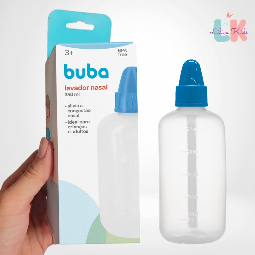 Lavador Nasal Buba Adulto e Infantil 250ml Alívio Congestão e Sinusite